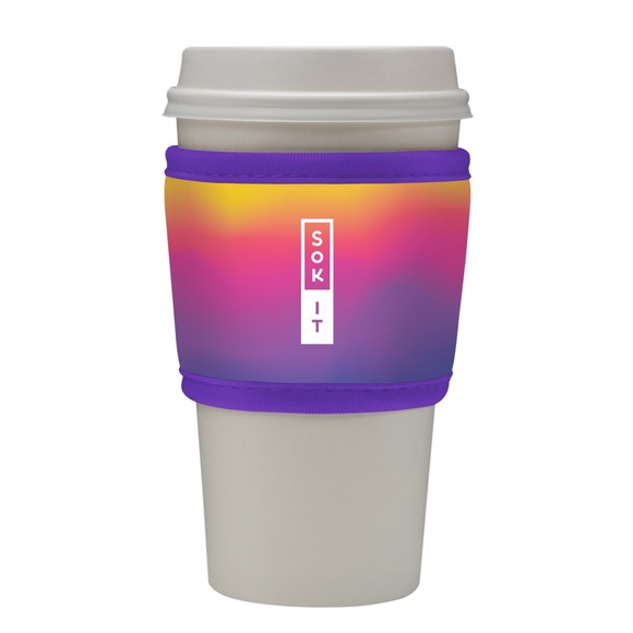 NWT Sok It Reusable Insulated Beverage Sleeve, Set of 2 • Ombre Twilight - Picture 3 of 9